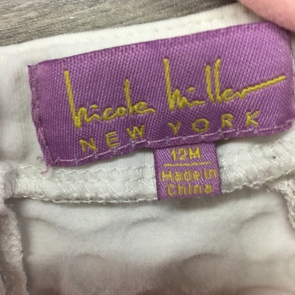 Nicole Miller NY | Baby Girl Gold Polka Dot Tunic - Picture 4 of 5